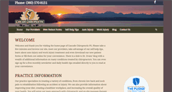 Desktop Screenshot of cascade-chiro.com